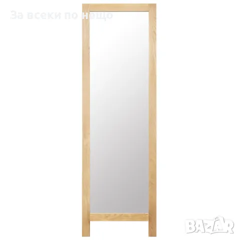 Свободностоящо огледало, 48x46,5x150 см, дъб масив, снимка 7 - Огледала - 47722967