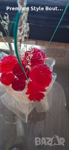 ръчно изработени букети , снимка 7 - Изкуствени цветя - 53752942