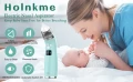 Бебешки аспиратор за нос Holnkme с успокояваща музика, 4 накрайника, 3 нива на всмукване, USB Type C, снимка 4
