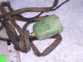 КРАСИВ ВИНТИДЖ - АРТ МЕДАЛЬОН НАТУРАЛЕН КАМЪК ЗЕЛЕН АХАТ с ШНУРЧЕ от ВЕЛУР 21393, снимка 8