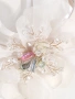 Диадема с голямо цвете в екрю или коралово, вдъхновена от Petite Fleur, снимка 6