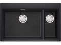 Графит кухненска гранитна мивка Осло 80 Duo Top 780x500 мм, снимка 1