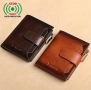 Мъжки удобни кожени портфейли с две лица /Защитени, стилни и елегантни!, снимка 6
