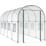vidaXL Прозрачна оранжерия 160x400x190 см PVC и стомана с прахова боя（SKU: 317247）, снимка 1