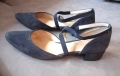 Елегантни тъмносини велурени обувки Salamander, № 38.5, снимка 2