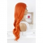 Дълга чуплива яркорижава / оранжева лейс фронт перука Джинджър, снимка 5