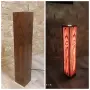 Дървена лампа със скрит LED – арт декор, снимка 1