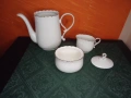 чаши,чинийки ,захарница, каничка и вазичка от китайски костен порцелан Bononia, снимка 2