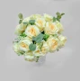 Изкуствени букети с рози и евкалиптови листа – Елегантна украса с дълготраен ефект, снимка 5
