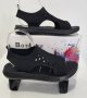 Удобни дамски сандали с ластик в черен цвят , снимка 1