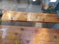 Дървена маса с пейка, снимка 3