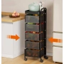 Домакински Органайзер Квадратен на Пет нива.Изцяло Метален на Колелца.Наличен в Черен и Бял цвят , снимка 2