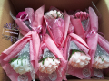 Букет от единични ръчно изработени рози., снимка 1 - Подаръци за жени - 44533522