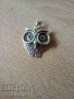 Красив медальон сова от сребро, снимка 1 - Колиета, медальони, синджири - 44680938