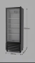Вертикална хладилна витрина Klastein 270L. , снимка 3