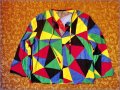 Пъстра блуза, снимка 1 - Блузи с дълъг ръкав и пуловери - 39155505