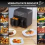 чисто нов Безмаслен двоен фритюрник, Air Fryer S DEPOT цифров дисплей, снимка 4