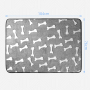 KYG Одеяло за кучета Beany, меко и топло, 104 × 76 см, сиво, снимка 4