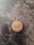 Златен медальон от монета, снимка 1 - Колиета, медальони, синджири - 41406656