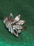 СТАР СРЕБЪРЕН ФЛОРАЛЕН АРТ ПРЪСТЕН СРЕБРО 925 с ЦИРКОНИ 25971, снимка 3