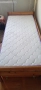 Дървено легло + дъвен шкаф + матрак - комплект, снимка 2
