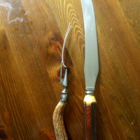 Нож и вилица, снимка 1 - Антикварни и старинни предмети - 36455850