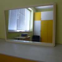 Масивно огледало с рамка за стена, снимка 4 - Огледала - 35935046
