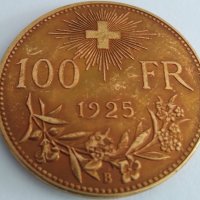 100 франка Швейцария 1925, снимка 1 - Нумизматика и бонистика - 41851870