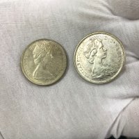 Сребърни монети Canada 50 cents, 1965-1966, снимка 1 - Нумизматика и бонистика - 40504695
