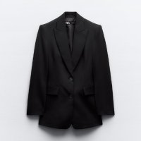 Дамско черно сако Zara , снимка 1 - Сака - 42220040