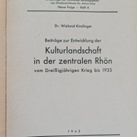 1942 Fränkische studien Würzburg heft 4 kulturlandschaft in der zentralen rhön , снимка 2 - Специализирана литература - 42550247