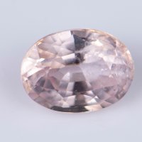 Оранжев сапфир 0.41ct само нагряван овален, снимка 1 - Други - 35666073