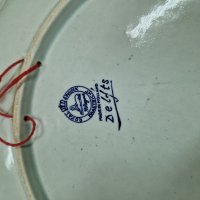 Огромна оригинална антикварна холандска порцеланова чиния за стена- DELFT, снимка 8 - Антикварни и старинни предмети - 41420172