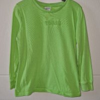 6-7г 122см Блуза с дълъг ръкав памук зелена без следи от употреба, снимка 1 - Детски Блузи и туники - 39197632