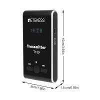 Retekess безжичен акумулаторен предавател T130/lavalier микрофон/aux 3.5 mm/99 канала/екскурзии, снимка 2 - Микрофони - 41342283