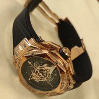  Мъжки луксозен часовник Hublot Big Bang Sang Bleu Diamonds, снимка 1 - Мъжки - 41704356