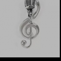 Красив нотен знак и микрофон 3D музикален аксесоар , снимка 3 - Други - 36113357