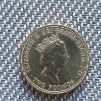 Монета Британски 2 паунда, снимка 1 - Нумизматика и бонистика - 41453396