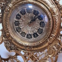 Месингов часовник, снимка 1 - Антикварни и старинни предмети - 44411935
