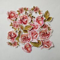 Стикери за скрапбук Vintage Roses 20 бр - V109, снимка 3 - Други - 44287491