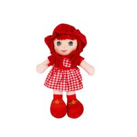 Мека парцалена кукла с плитки и шапка, 35 см, варианти Код: 55598-1, снимка 1 - Кукли - 44296758