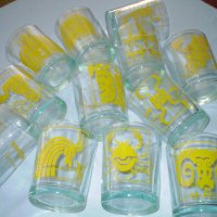 12стъклени чаши със знаци на зодии, снимка 10 - Други ценни предмети - 41435330