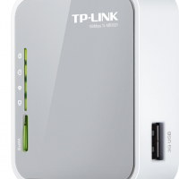 Рутер безжичен  Router TP-Link TL-MR3020 Wi-Fi N 3G / 4G 150Mbps компактен преносим рутер, снимка 2 - Рутери - 36268087