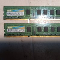 Продавам две еднакви рам памети 2x2GB DD3-1600 Silicon Power, снимка 1 - RAM памет - 42565062