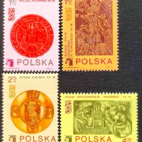 Полша, 1973 г. - пълна серия чисти марки, история, 4*4, снимка 1 - Филателия - 41539176