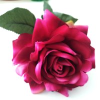 висок клас Изкуствена роза 75 см, снимка 5 - Изкуствени цветя - 41756669