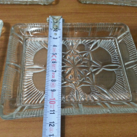 Стъклени чинии чинийки подноси , снимка 5 - Антикварни и старинни предмети - 36332304