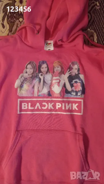 Худи на Black pink, розов суиътчър и бяла жилетка, снимка 1
