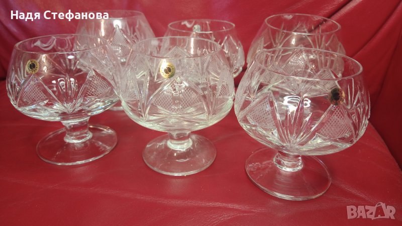 Кристални чаши за алкохол, кристална ледарка от един лот, снимка 1