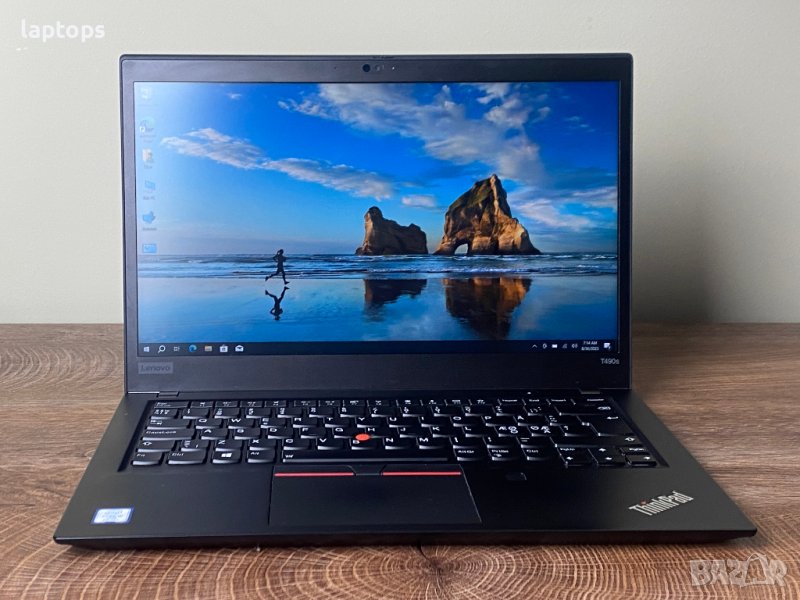 Лаптоп LENOVO THINKPAD T490S /14" FULLHD TOUCH/ I5-8365U/16GB /256GB NVME/HDMI/Web-Камера/Win10pro, снимка 1